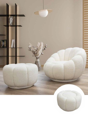 Silla de lujo Club de televisión Textil Mobiliario Salón Muebles Salón Silla de relajación