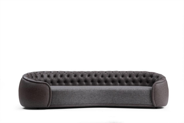 Sofá de 4 plazas Sofás Sofás Salón Diseño Material Piel sintética Textil
