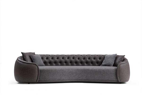 Sofá de 4 plazas Sofás Sofás Salón Diseño Material Piel sintética Textil