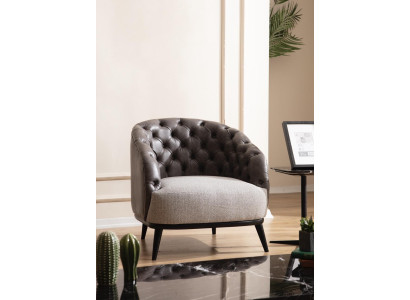 Sofá de lujo Chesterfield de una plaza para salón muebles de club lounge.