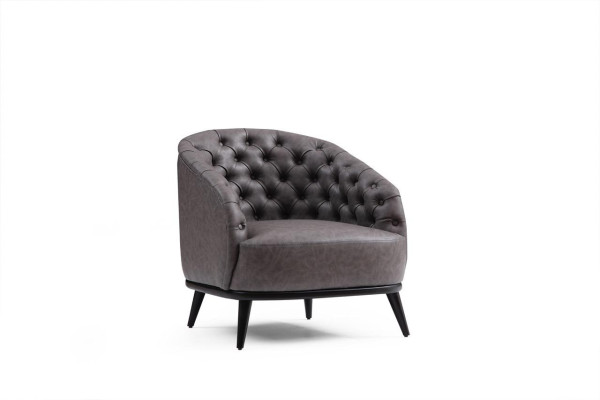 Sofá de lujo Chesterfield de una plaza para salón muebles de club lounge.