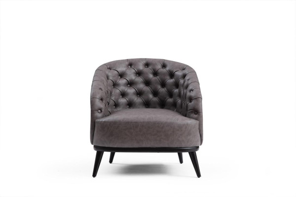 Sofá de lujo Chesterfield de una plaza para salón muebles de club lounge.