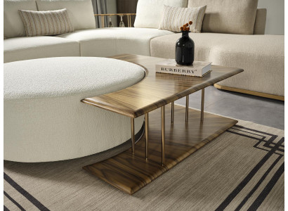 Mesa de centro Muebles Lujo Madera Moderno Nuevo Diseño de sala de estar Nuevo Marrón