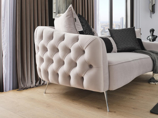 Sofá 3 plazas conjunto de mesa de centro completo Set de diseñador de 3 piezas para la sala de estar