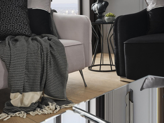 Sofá 3 plazas conjunto de mesa de centro completo Set de diseñador de 3 piezas para la sala de estar