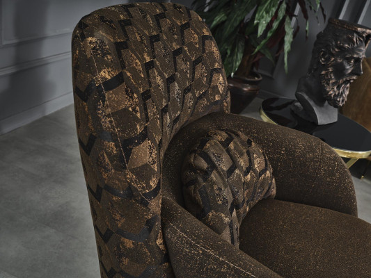 Conjunto de sofás 3+1 plazas sillón muebles diseño de lujo nuevo marrón