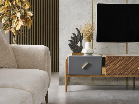 Mueble de salón, soporte de TV, estantería, armario colgante, armario moderno nuevo.