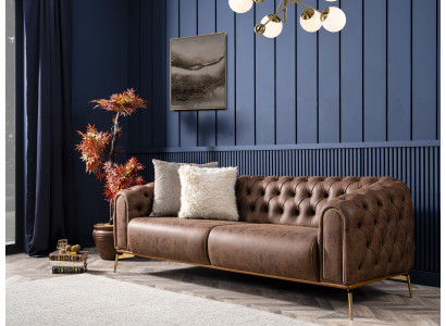 Sofá Chesterfield de 3 plazas Sofá Muebles Sofás Sofás Salón 230cm