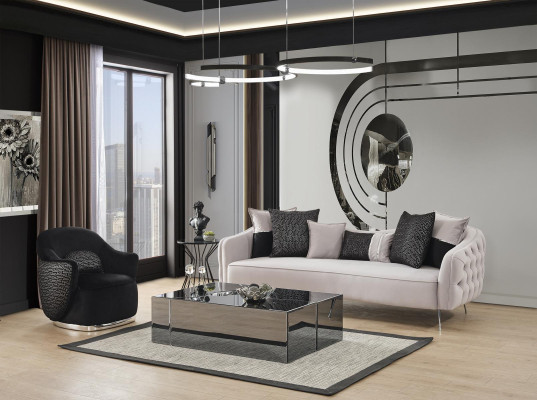 Mesa de centro, muebles de sala de estar, lujo, madera, moderno, diseño nuevo.