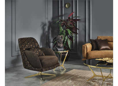 Sillón de sala de estar, sofá de diseño, muebles de lujo, tapizados, muebles individuales.