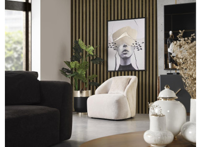 Sillón de tela de lujo de 1 asiento para salón de estar, lounge, club, de madera, individua.