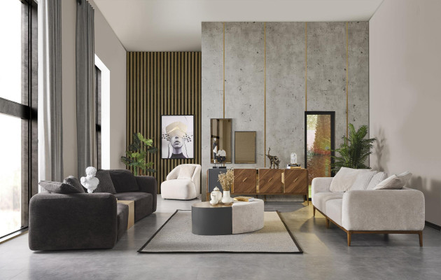 Sillón de tela de lujo de 1 asiento para salón de estar, lounge, club, de madera, individua.