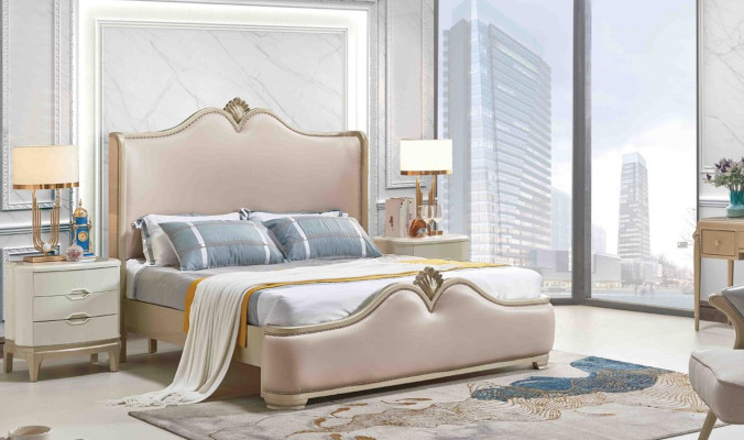 Estructura de la cama Camas Doble Marco de cama Beige Muebles de cama Camas dobles