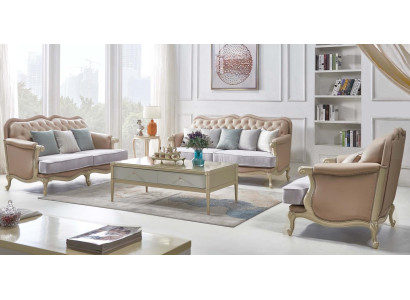 Rosa conjunto de muebles de sofá sofá 3 2 1 asientos sala de estar diseño 3 piezas.