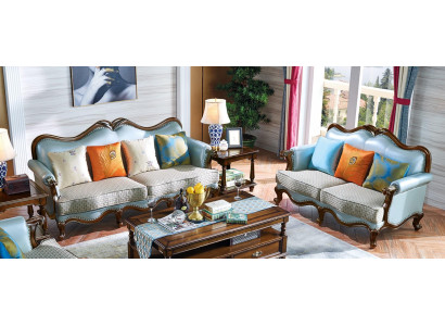 Muebles de lujo, conjunto de sofás de 3+2 plazas, sofá, conjunto de sofás, sillón.