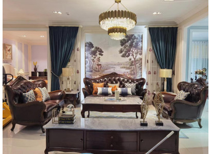 Conjunto de sofás de lujo 3+1 plazas con sillón sofás asientos sala de estar