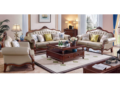 Sofá completo de 3+2+1 plazas Set de sofás Design Sofas Sofás acolchados Modernos