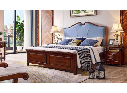 Cama doble de lujo dormitorio de madera cama cabecero de cama tapizado muebles