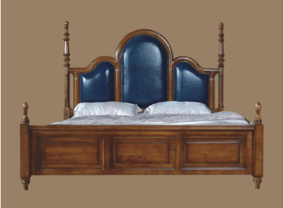 Cama doble de lujo de madera tapizada para dormitorio cama doble.