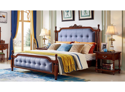 Dormitorio cama mesita de noche conjunto de camas de madera marco de cama set de 3 piezas.