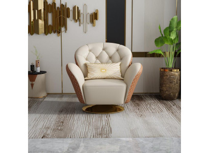 Sillón Chesterfield giratorio, con reposabrazos, sillas tapizadas, muebles de una plaza.