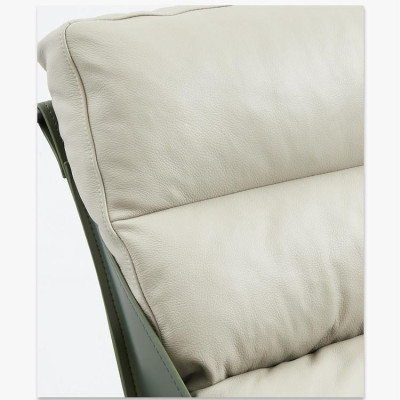 Sillón + taburete Set de lujo Relax de una plaza Muebles Silla Reposapiés 2 piezas.