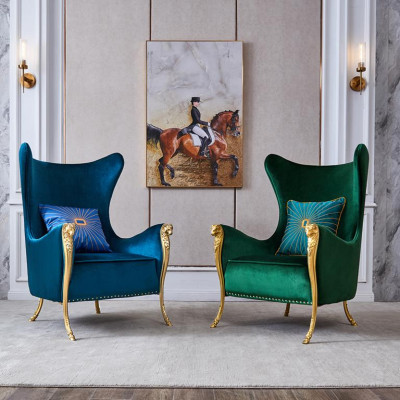 Lujo Sillón Sofá de una plaza Muebles Recepción de hotel Oficina装飾業者