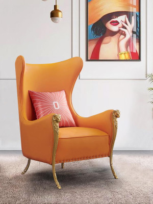 Lujo Sillón Sofá de una plaza Muebles Recepción de hotel Oficina装飾業者