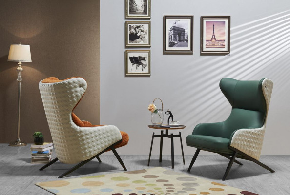 Sillón de lujo de una plaza sofá muebles decoración despacho hotel nuevo