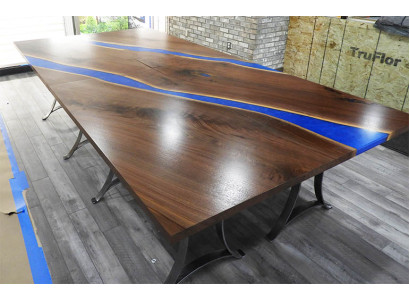 Mesa de madera comedor Resina epoxi Muebles Mesa de conferencia de resina epoxi nueva