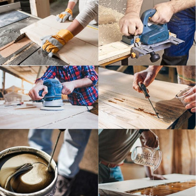 Mesa de madera comedor Resina epoxi Muebles Mesa de conferencia de resina epoxi nueva