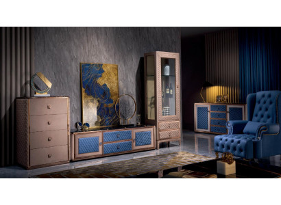 Cómoda Armario Alto Lateral Tablero Bajo Cómodas Diseñador Decoración de Lujo Sofisticado