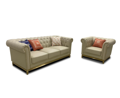 Sofá de lujo beige, set de sofá, sofás, sillas, 3+1 asientos, diseño de tela