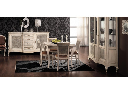 Mesa Mesa de comedor Estilo antiguo Madera maciza Muebles de madera italiana Tables