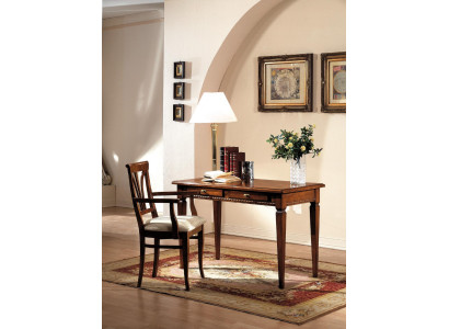 Mesa Escritorio Secretaria Mesas Muebles italianos Silla Set de oficina de 2 piezas Oficina