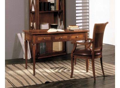 Muebles de madera maciza. Secretaria de oficina escritorio mesa. Mobiliario italiano nuevo.