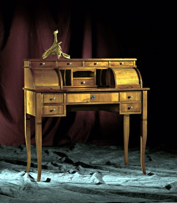 Escritorio Oficina Mesa Madera Noble Mesas Estilo Barroco Rococó Antiguo Muebles Camas