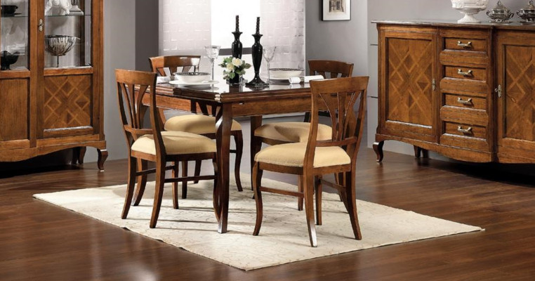 Mesa de comedor de estilo antiguo Muebles de madera maciza Mesas de comedor italianas Mesa de madera Tables