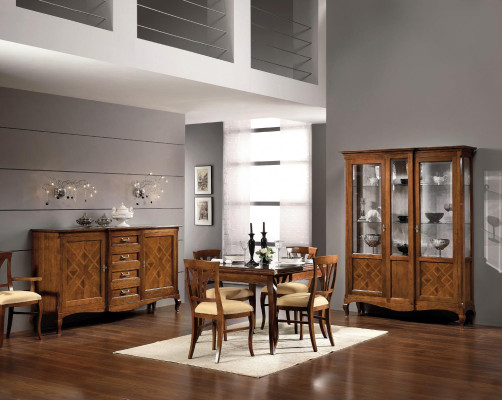 Mesa de comedor de estilo antiguo Muebles de madera maciza Mesas de comedor italianas Mesa de madera Tables