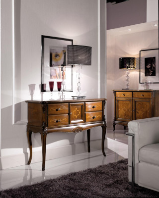 Aparador Cómoda Madera Muebles italianos Armario Consolas Cómodas Consola Nuevo