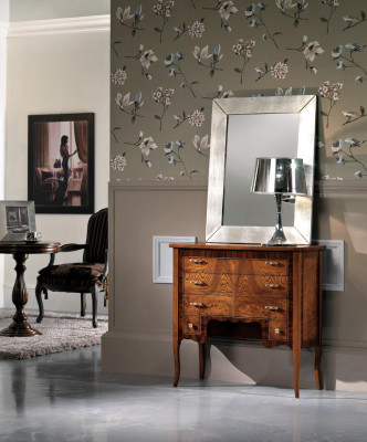 Cómoda de madera, muebles de estilo italiano de lujo, cómodas de estilo barroco antiguo de estilo nuevo.