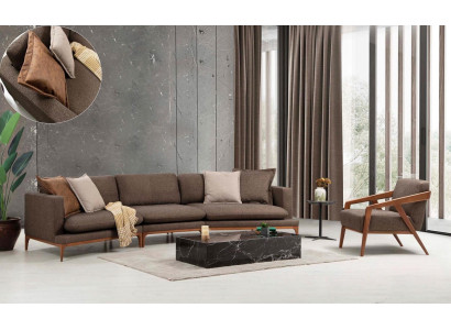 Conjunto de sofás esquineros sillón sofá esquinas sofás asiento asientos de lujo tapizado nuevo