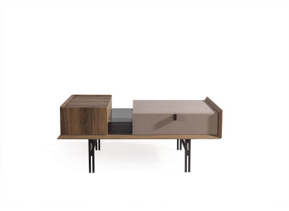 Mesa de café marrón de lujo Mesa de centro de diseñador Mesas de salón