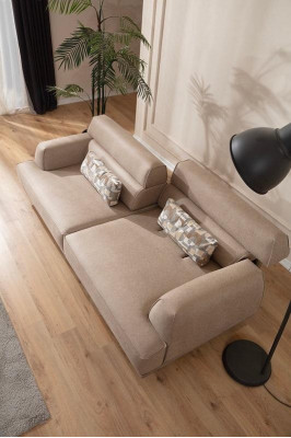 Sofá de 3 plazas Sofá de diseñador Sofá Sofás Sofás Tela Textil Nuevo Acolchado