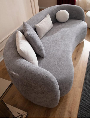 Diseño moderno Sofá tapizado de cuatro plazas 4 plazas Muebles Sofás grandes Sofás nuevos