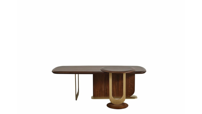 Mesa de centro y mesa auxiliar para la sala de estar en estilo moderno.