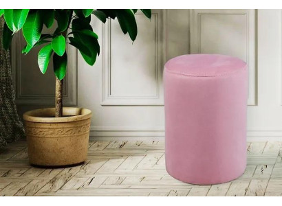 Taburete rosa de lujo de estilo moderno para la sala de estar.