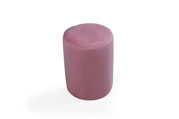 Taburete rosa de lujo de estilo moderno para la sala de estar.
