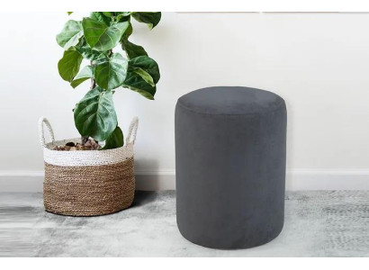 Heces grises Sala de estar Tapicería textil Muebles exclusivos de primera calidad