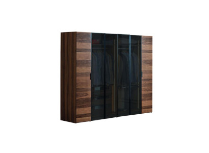 Moderno armario de dormitorio con diseño de vidrio de diseñador, mueble de lujo.